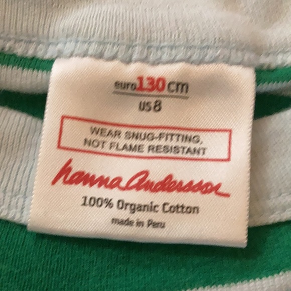 Hanna Andersson 130 Long John Pajamas - Picture 3 of 3